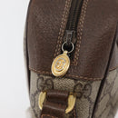 GUCCI GG Supreme Shoulder Bag PVC Beige Gold Auth 176997-9