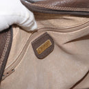 GUCCI GG Supreme Shoulder Bag PVC Beige Gold Auth 176997-18