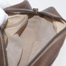 GUCCI GG Supreme Shoulder Bag PVC Beige Gold Auth 176997-19