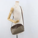 GUCCI GG Supreme Shoulder Bag PVC Beige Gold Auth 176997-22