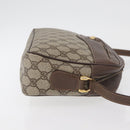 GUCCI GG Supreme Shoulder Bag PVC Beige Gold Auth 176997-3