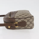GUCCI GG Supreme Shoulder Bag PVC Beige Gold Auth 176997-4