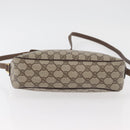 GUCCI GG Supreme Shoulder Bag PVC Beige Gold Auth 176997-5