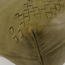 BOTTEGA VENETA INTRECCIATO Hand Bag Leather Khaki 131673 Auth 177000-16