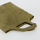 BOTTEGA VENETA INTRECCIATO Hand Bag Leather Khaki 131673 Auth 177000-6