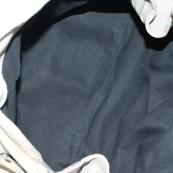 Chloe Paddington Hand Bag Leather Beige Gold Silver Auth 177003V