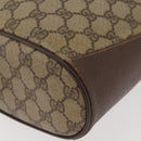 GUCCI GG Supreme Web Sherry Line Bag PVC Beige Gold 164 02 034 Auth 177007-11