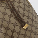 GUCCI GG Supreme Web Sherry Line Bag PVC Beige Gold 164 02 034 Auth 177007-15