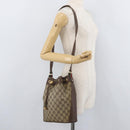 GUCCI GG Supreme Web Sherry Line Bag PVC Beige Gold 164 02 034 Auth 177007-22