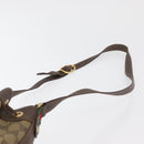 GUCCI GG Supreme Web Sherry Line Bag PVC Beige Gold 164 02 034 Auth 177007-8
