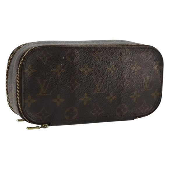 LOUIS VUITTON Monogram Trousse Brush PM Cosmetic Pouch M47510 LV Auth 177017