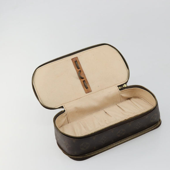 LOUIS VUITTON Monogram Trousse Brush PM Cosmetic Pouch M47510 LV Auth 177017