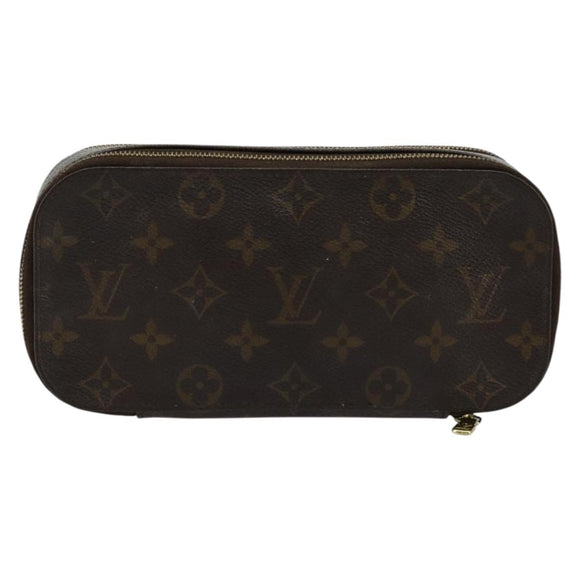 LOUIS VUITTON Monogram Trousse Brush PM Cosmetic Pouch M47510 LV Auth 177017