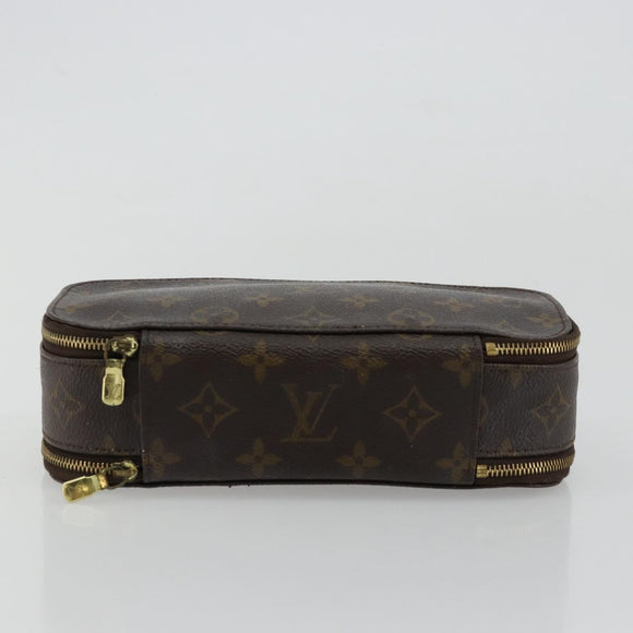 LOUIS VUITTON Monogram Trousse Brush PM Cosmetic Pouch M47510 LV Auth 177017