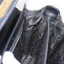 Salvatore Ferragamo Gancini Hand Bag Leather 2way Black Gold Auth 177018-21