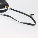 Salvatore Ferragamo Gancini Hand Bag Leather 2way Black Gold Auth 177018-9