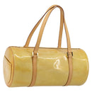 LOUIS VUITTON Monogram Vernis Bedford Hand Bag Beige M91006 LV Auth 177020-1