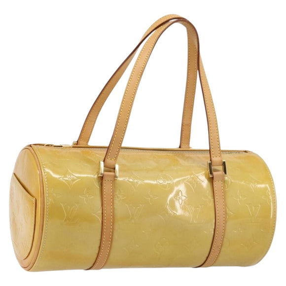 LOUIS VUITTON Monogram Vernis Bedford Hand Bag Beige M91006 LV Auth 177020