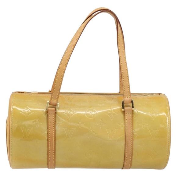 LOUIS VUITTON Monogram Vernis Bedford Hand Bag Beige M91006 LV Auth 177020