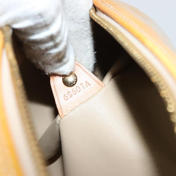LOUIS VUITTON Monogram Vernis Bedford Hand Bag Beige M91006 LV Auth 177020