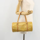 LOUIS VUITTON Monogram Vernis Bedford Hand Bag Beige M91006 LV Auth 177020-21