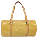 LOUIS VUITTON Monogram Vernis Bedford Hand Bag Beige M91006 LV Auth 177020-2