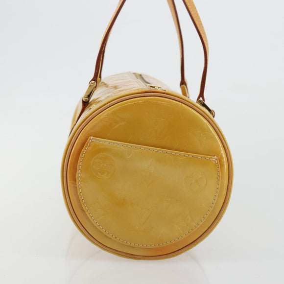 LOUIS VUITTON Monogram Vernis Bedford Hand Bag Beige M91006 LV Auth 177020