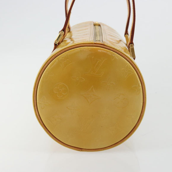 LOUIS VUITTON Monogram Vernis Bedford Hand Bag Beige M91006 LV Auth 177020