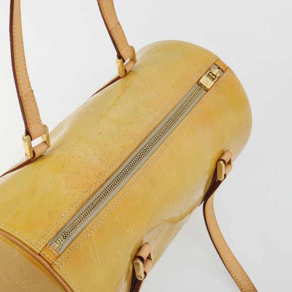 LOUIS VUITTON Monogram Vernis Bedford Hand Bag Beige M91006 LV Auth 177020