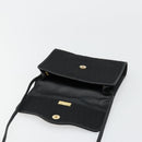 Christian Dior Trotter Canvas Shoulder Bag Black Gold Auth 177024A-10
