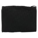 Christian Dior Trotter Canvas Shoulder Bag Black Gold Auth 177024A-2