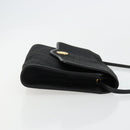 Christian Dior Trotter Canvas Shoulder Bag Black Gold Auth 177024A-3
