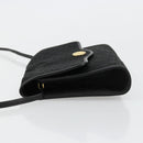 Christian Dior Trotter Canvas Shoulder Bag Black Gold Auth 177024A-4