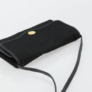 Christian Dior Trotter Canvas Shoulder Bag Black Gold Auth 177024A-6
