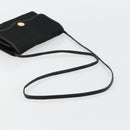 Christian Dior Trotter Canvas Shoulder Bag Black Gold Auth 177024A-7