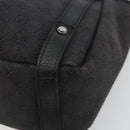 GUCCI GG Canvas Abbey Tote Bag Black Silver 293578 Auth 177025A-14