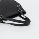 GUCCI GG Canvas Abbey Tote Bag Black Silver 293578 Auth 177025A-7