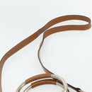 GUCCI Hand Bag Leather 2way Brown Silver 000 2058 0308 5 Auth 177030-14