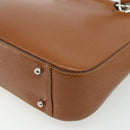 GUCCI Hand Bag Leather 2way Brown Silver 000 2058 0308 5 Auth 177030-17