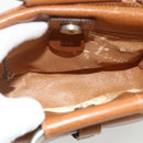 GUCCI Hand Bag Leather 2way Brown Silver 000 2058 0308 5 Auth 177030-10