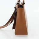 GUCCI Hand Bag Leather 2way Brown Silver 000 2058 0308 5 Auth 177030-4