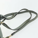 Chloe Fay Backpack Suede Leather 2way Gold Light green Auth 177032-10