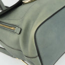 Chloe Fay Backpack Suede Leather 2way Gold Light green Auth 177032-13