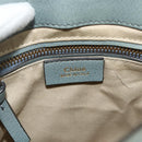 Chloe Fay Backpack Suede Leather 2way Gold Light green Auth 177032-18