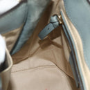 Chloe Fay Backpack Suede Leather 2way Gold Light green Auth 177032-21