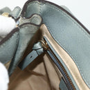 Chloe Fay Backpack Suede Leather 2way Gold Light green Auth 177032-22