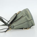 Chloe Fay Backpack Suede Leather 2way Gold Light green Auth 177032-4
