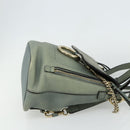 Chloe Fay Backpack Suede Leather 2way Gold Light green Auth 177032-5