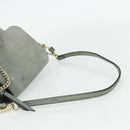 Chloe Fay Backpack Suede Leather 2way Gold Light green Auth 177032-7
