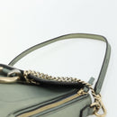 Chloe Fay Backpack Suede Leather 2way Gold Light green Auth 177032-8